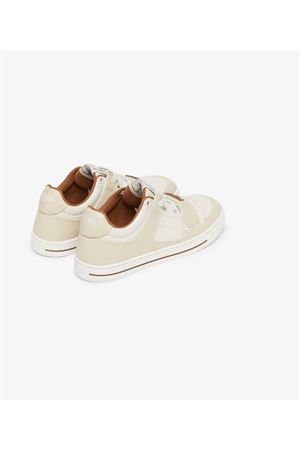 sneakers in pelle bianco FENDI KIDS | JMR476AOMNF1OP3